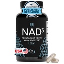 HPN NAD + Booster - Nikotinamid Riboside Alternative (NAD3) pro muže a ženy 124; Anti Aging NRF2 Activator, 312 mg na Serving - Přírodovědecký doplněk energie pro Longevity & Cellular Health, 30 Veggie pilulky