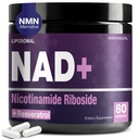 Doplněk NAD - Nikotinamid Riboside Resveratrol 900mg, Lipozomální dodatek NAD pro ženy a muže, NAD Plus Pure Organic