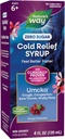 Nature 's Way Cold Relief Zero Sugar Syrup, Umcka, Homeopatická, Shortens Colds, Sore throat, Cough, Congestion, and Stuffy Nose, Fenylephrine Free, Grape Flaused, 4 Fl Oz (Balení květen Vary)