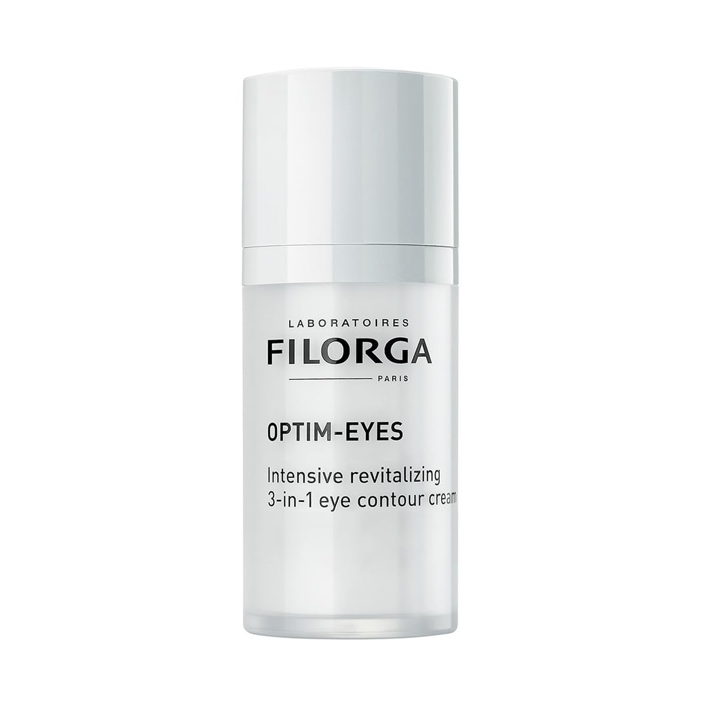 Filorga Optimální-Eye Eye Eye Cream, Revitalizace 3- in-1 Kožní léčba pro rychlé snížení temných kruhů, vrásky & Puffness Okolo očí, 0.5 f. oz.