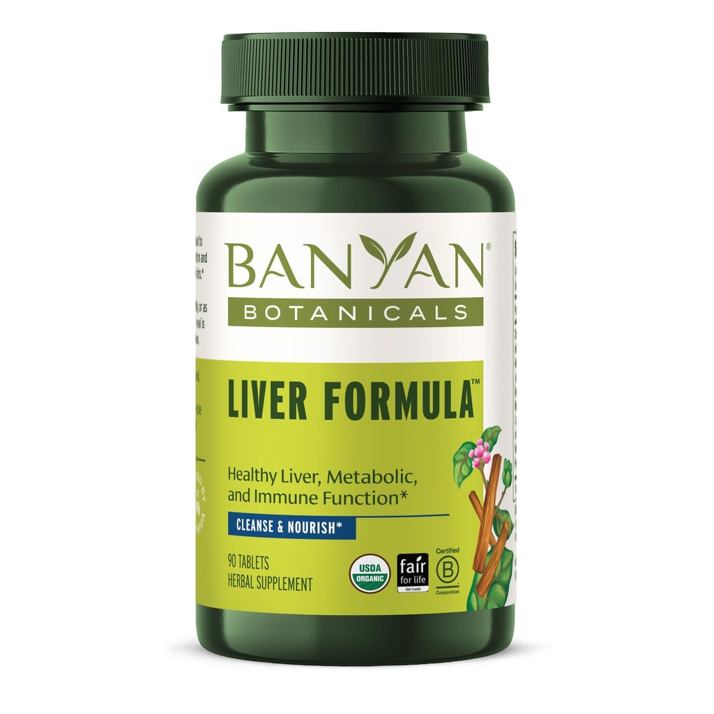Banyan Botanicals Játra Formule - USDA Organic, 90 Tablet - Čištění hořké Byliny k detoxikaci Játra & žlučník *