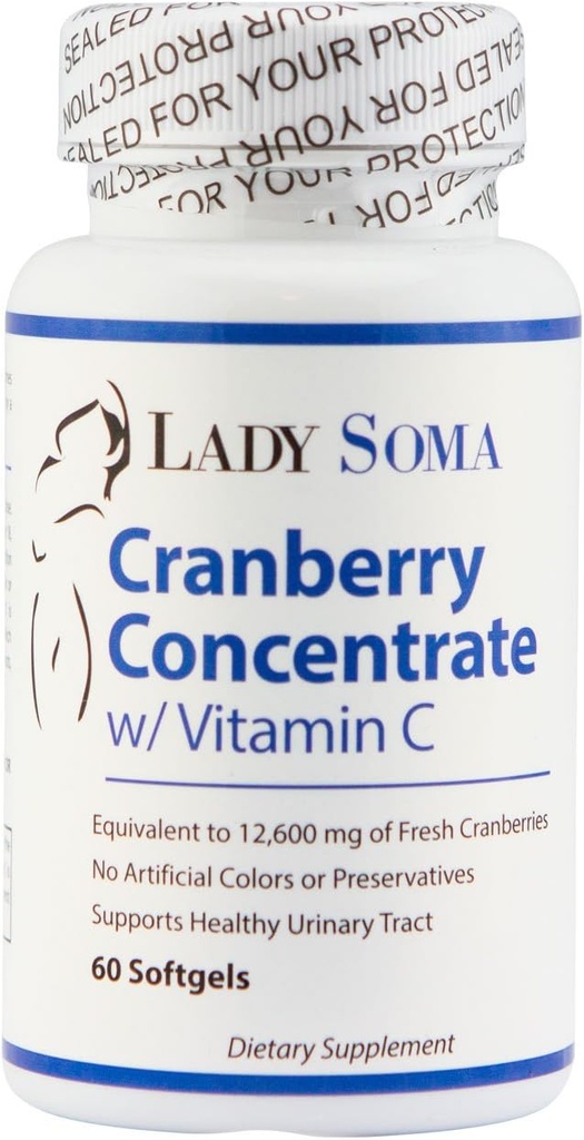 Lady Soma Cranberry UTI obrany s vitamínem C - 60 Softgels