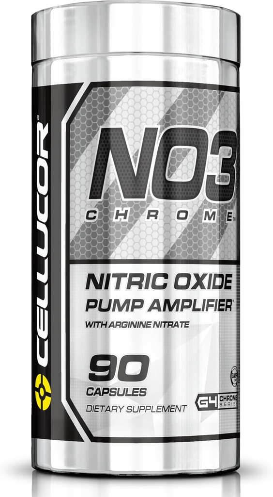 Cellucor NO3 Chrom Oxid dusnatý Doplňky Arginin Nitrát pro svalovou pumpu a krevní tok, 90 Kapsle, G4