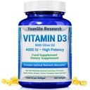 Vitamin D3 4000 IU Dietní dodatek k podpoře zdravé kostní a imunitní funkce, Easyto- spolknout 360 Softgels