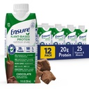 Zajistit Plant- based protein nutrition shkes with 20g Fava Bean & Pea Protein, Vanilla & Chocolate Flavors, Pack of 12, 11 Fl Oz