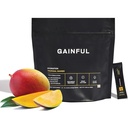 Gainful Hydration Powder Packets, Kofein zdarma s klíčovými elektrolyty hořčíku a sodíku, Energetická podpora, Nízký cukr, Tropické Mango, 21 Sticks