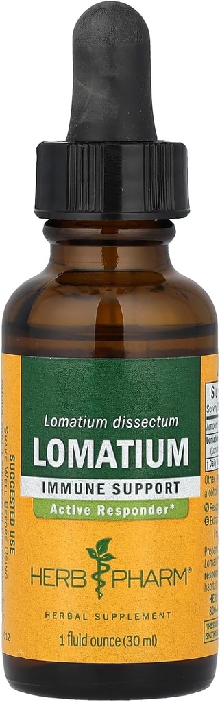 Herb Pharm Lomatium Liquid Extract pro podporu imunitního systému - 1 Ounce
