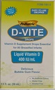 Pediatrická D- Vite Liquid Vitamin D 400 IU / ml (50 ml) - Bubble Gum Flavor