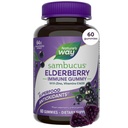 Nature 's Way Sambucus Elderberry Imunitate Support Gummies for Kids & Dospělí * with Black Elderberry Extract, Vitamin C, Vitamin D3, and Zinek, 60 Gummies (Balení květen Vary)