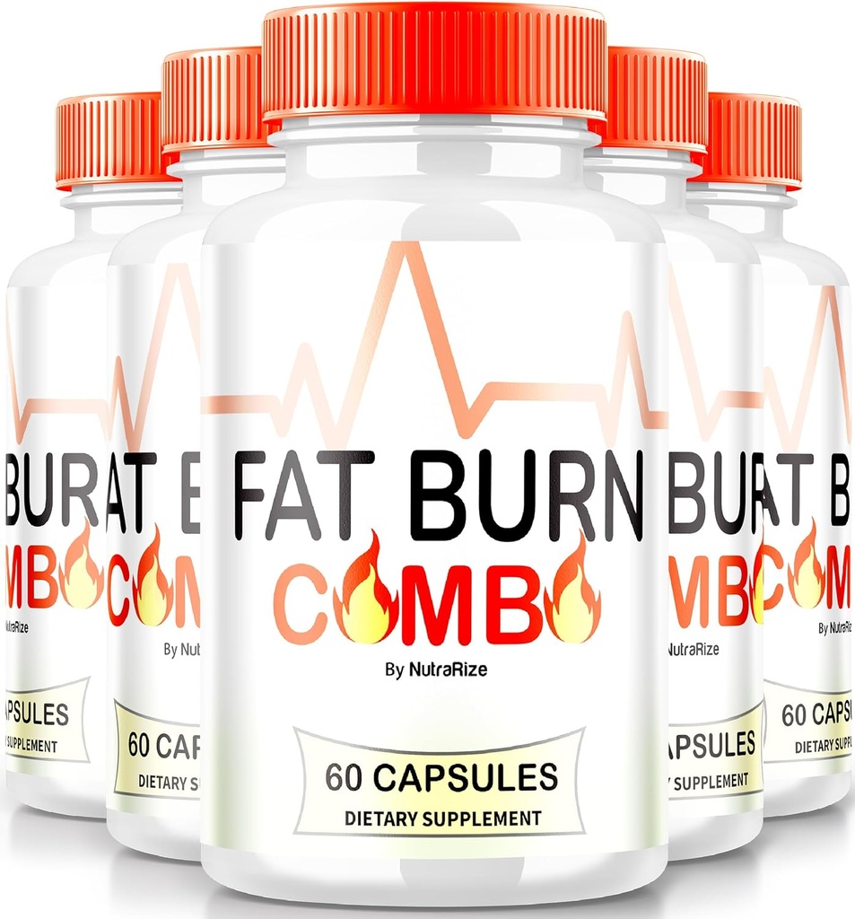 (5 Pack) Fat Burn Combo Kapsle, FatBurn Combo Keto Formule, Všechny přírodní hubnutí doplněk k dosažení Healthy- Looking Body, Keto Fitness pilulky, Oficiální recenze (300 Kapsle)