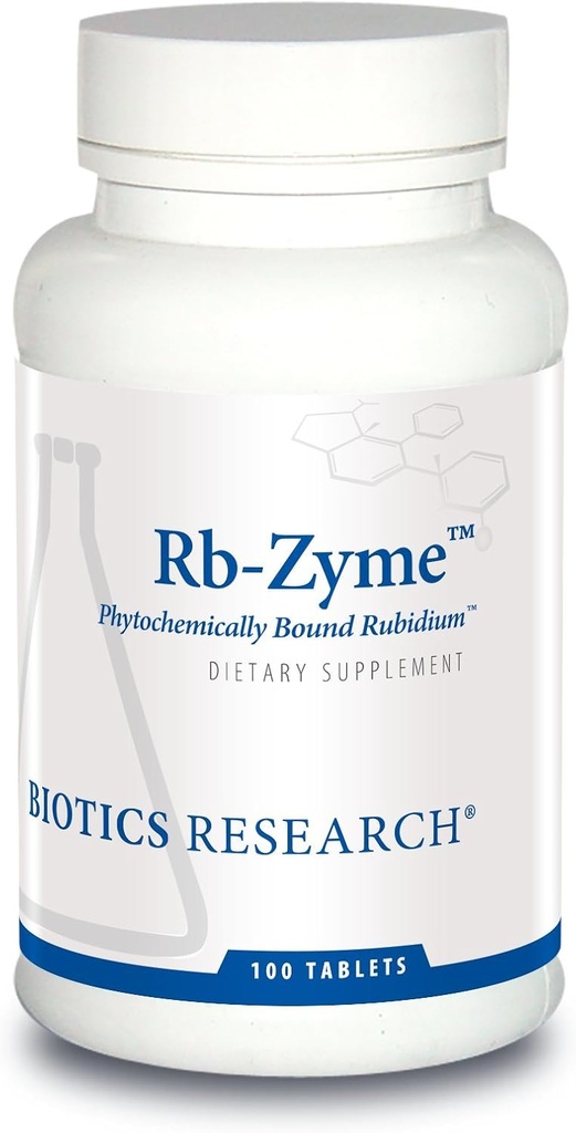 Biotics Research Rb Zyme Whole Food Rubidium Source, Ultra Trace Mineral, Glandular Health. 100 tablet