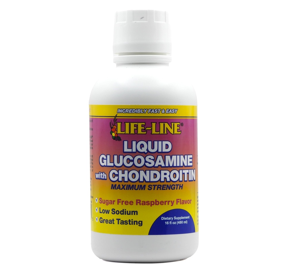 Nature 's Blend Glucosamine w / Chondroitin Max Strength, Raspberry, 16 oz.
