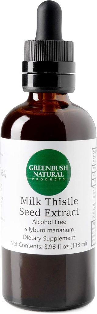 Greenbush Milk Thistle koncentrát 124; 4 oz tekutý extrakt 124; zdraví jater