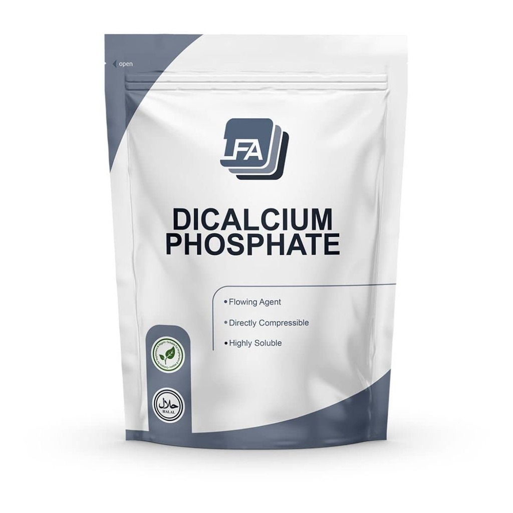 Difosforečnan vápenatý Dihydrát DCPD Prášek - 1 kg (2,2 lb) - Tablet & Kapsle Flowing Agent - Food Anti- Caking Agent & Doplněk Filler