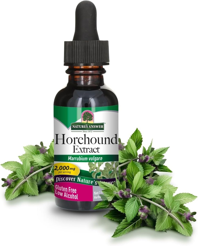 Příroda odpověď Horehound s organickým alkoholem, 1-Fluid Ounce