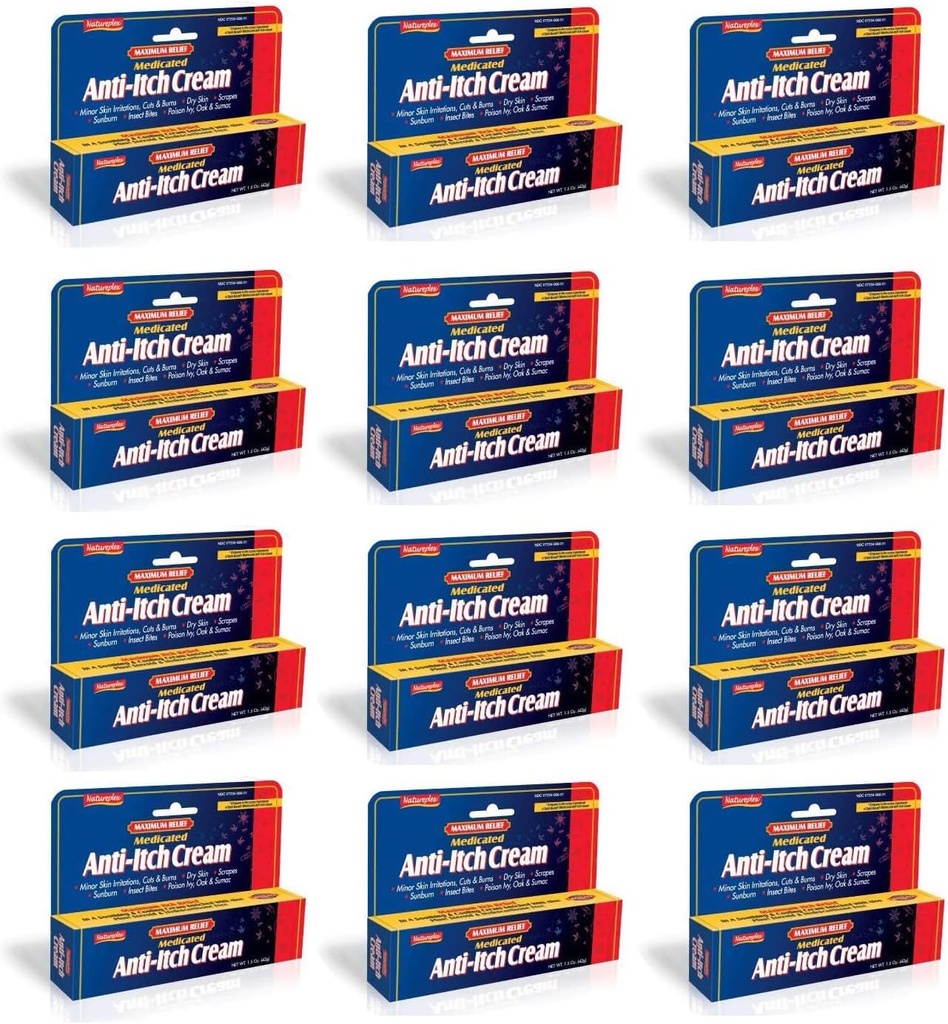 Maximální úleva medikovaná anti- itch krém 12 balení