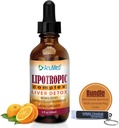 Celosvětová Nutriční pouzdro: Anumed Lipotropní komplex - kyselina listová, vitamín B12, vitamín B6 - Non GMO, gluten zdarma, Easy- to- Use 2oz Lipotropní kapky s multiúčelovým klíčovým řetězcem