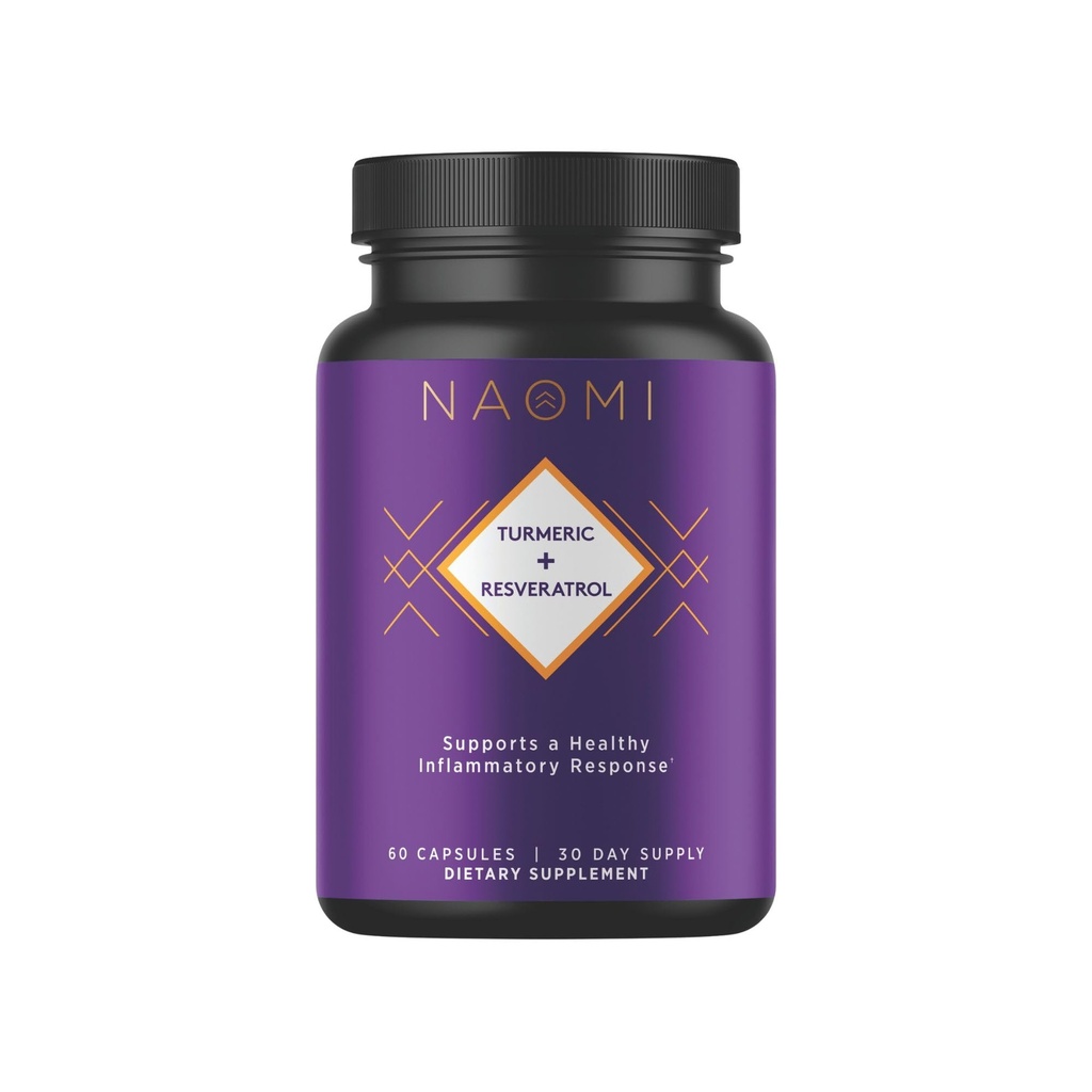 NAOMI Kurkumin Všechny plně standardizované 1000mg 95% Curcuminoidy, BioPerine High Absorpce & Resveratrol, Klinicky studoval, Společná podpora, Podporuje zdravé svalové reakce