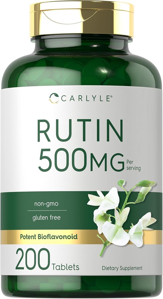 Carlyle Rutin dodatek 500mg colum124; 200 tablet colum124; Vegetarian, Non- GMO, gluten zdarma