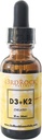 3rd Rock Essentials Vitamíny D3 K2 DOPLŇK 124; Chelated Liquid Vitamin Doplněk Kapky 124; Vitamin D3 DOP124; Vitamin K2 DOP124; Podpora absorpce vápníku Silné kosti Zdravé srdce 124; Vegan DOPISY124; Gluten Free Oz