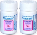 MAJOR Banohpen - Kompletní alergická léčba - Difenhydramin HCI 50 mg - Antihistamin - 100 tobolek (2 balení)