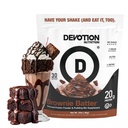 Dehydratační nutriční protein Powder Brownie Batter - 20g Syrovátka a kaseinové proteinové směsi - No Added Sugar, Low Carb, Gluten- Free, Keto- Friendly, 1g MCT, Kosher - 2lb Pouch