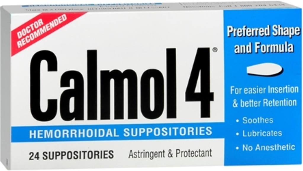 Calmol 4 Hemoroidní podložky 24 Každá (balení po 3)