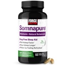 Síla Faktor Somnapure Drug- Volný spánek pomoc pro dospělé pro příležitostné nespavost s melatonin & Valerian, Non-Habit- Forming Spící pilulky, pád spánek rychlejší, Probuď se uvolněný, 60 Tablety