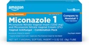 Basic Care Miconazole Vaginální vložka 1200 mg a Miconazole Nitrate Cream 2 Kombinovaná Vaginální kvasinková infekce, bílá, 0, 32 Ounce (balení), 1 Počet