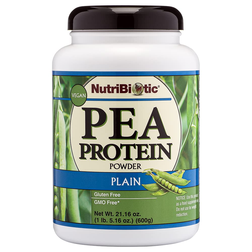 Nutritional Biotic Pea Protein Plain, 21 Oz Oz Oz 124; Low Carb Vegan Plant Protein Powder 124; 100% pěstované a zpracované v USA 124; Delicious Creamy & BCAA- Rich OF 124; Made Without Chemicals, GMO & Gluten OF 124; Keto Friendly