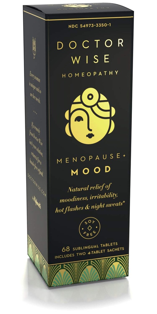 Hylandova doktorka moudrá nálada Gentle Natural Relief Moodiness Irritability Hot Flashs and Night Sweats Rychlé rozpuštění tablety, 68 Počet