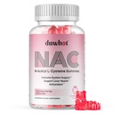 duwhot NAC Gummies 600mg, N Acetyl Cysteine Supplement NAC Chewable for Antioxidants & Immunication Support, Lung & Heat Health, Natural Strawberry Flavor, 60ct