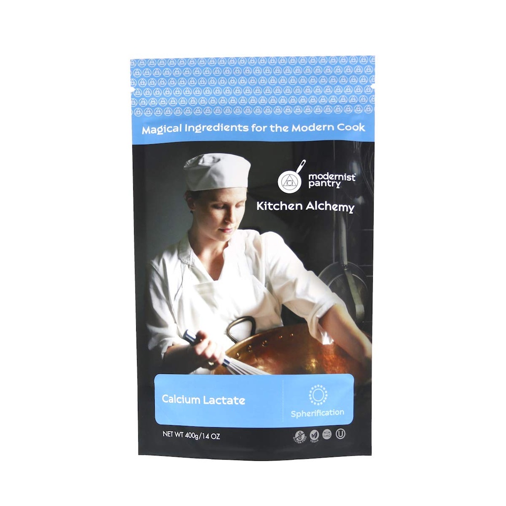Čistý vápenatý laktát Non- GMO Vegan OU Kosher Certified - 400g / 14oz