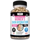 Kaya Naturals Skin Hydration Vitamíny - Ženské pilulky - Kožní Enhancer Kapsle - Hydration Booster pro ženy - Podporuje zvýšení energie, Mood & Stamina - Snížení sucha - 30 Veggie Kapsle