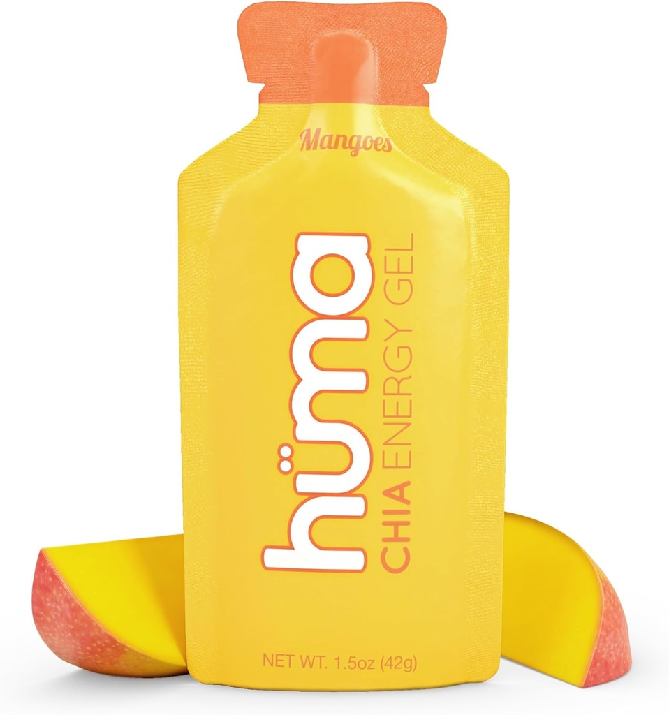 Huma Chia Energy Gel, Mango, 12 Gels - Premier Sports Nutrition for Endurance Cvičení