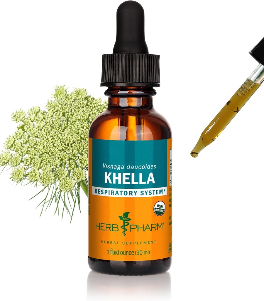 Herb Pharm Khella Liquid Extract for Respirační systém Support - 1 Ounce (DKHELL01)