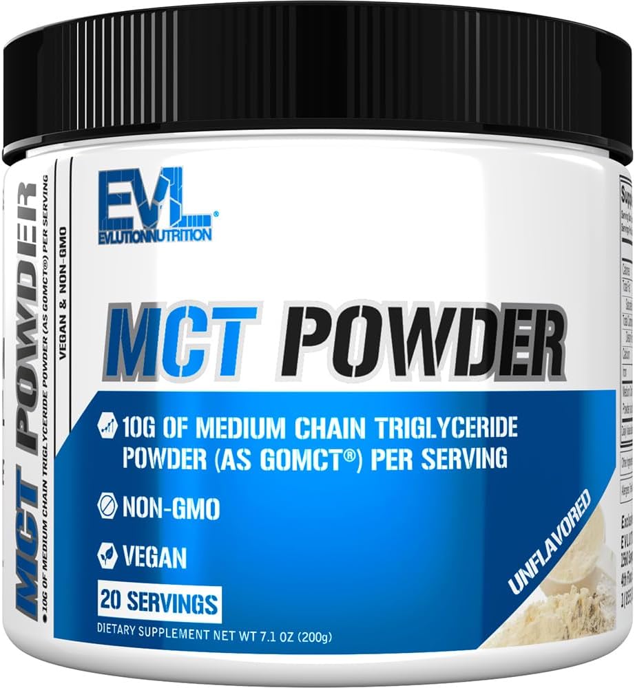 Eluce Nutrition MCT Powder - Keto Supplement - MCT Oil Powder - 10G Medium Chain Triglycerides - Mozek & Tělesný energetický nápoj - Příplatek mastných kyselin - Vegan & Non- GMO - 20 Služeb - Neochucené