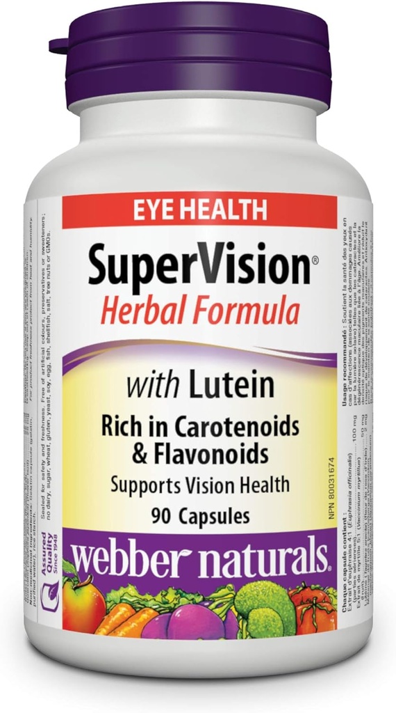 Webber Naturals Dohled s Lutein, 90 Kapsle