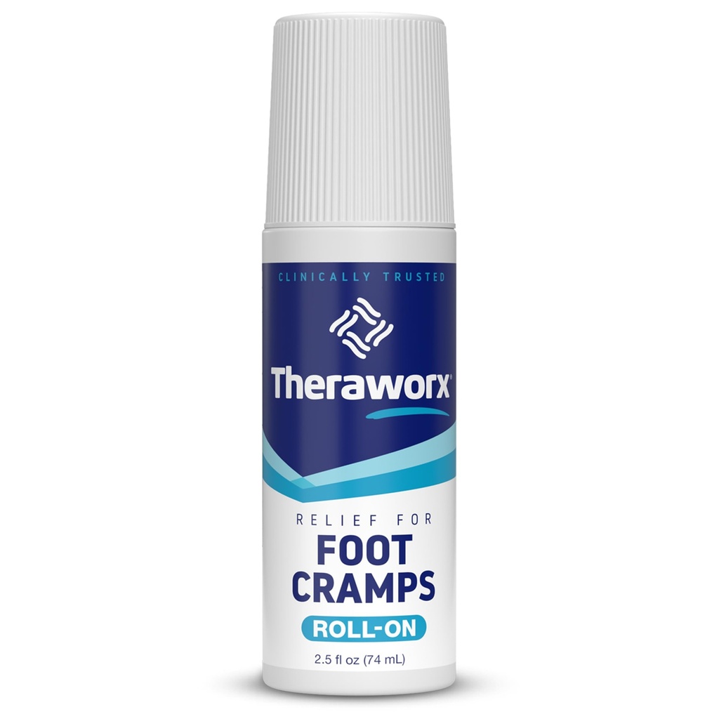 Theraworx Relief for Foot Cramps, Fast- acting Foot Cramp Relief Roll- On - 2.5 Oz - 1 Počet