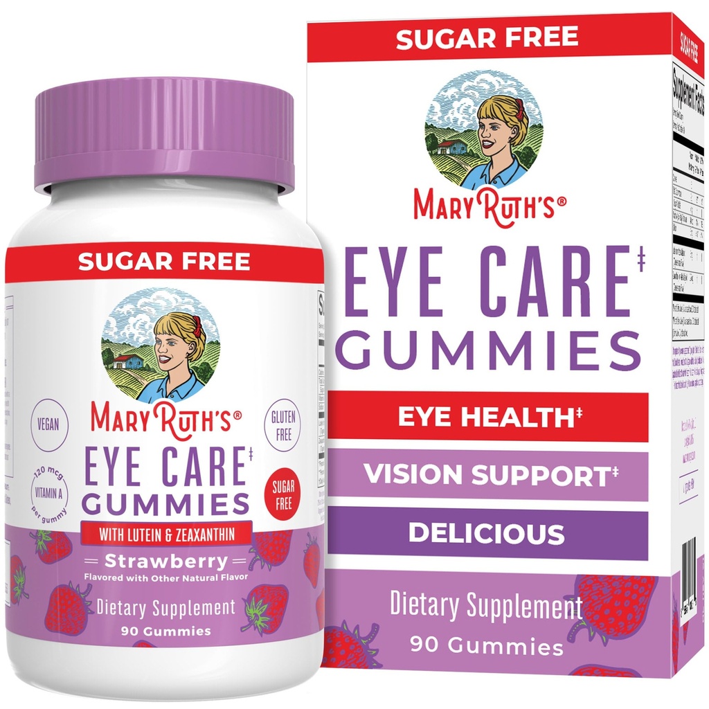 MaryRuth Organics Eye Care Gummies PHAR124; Eye Health Vitamíny pro dospělé a děti PHAR124; Lutein a Zeaxanthin doplňky PHAR124; pro Eyes PHARMAN124; Non- GMO PHARMAN124; Gluten Free PHAR124; 90 Count