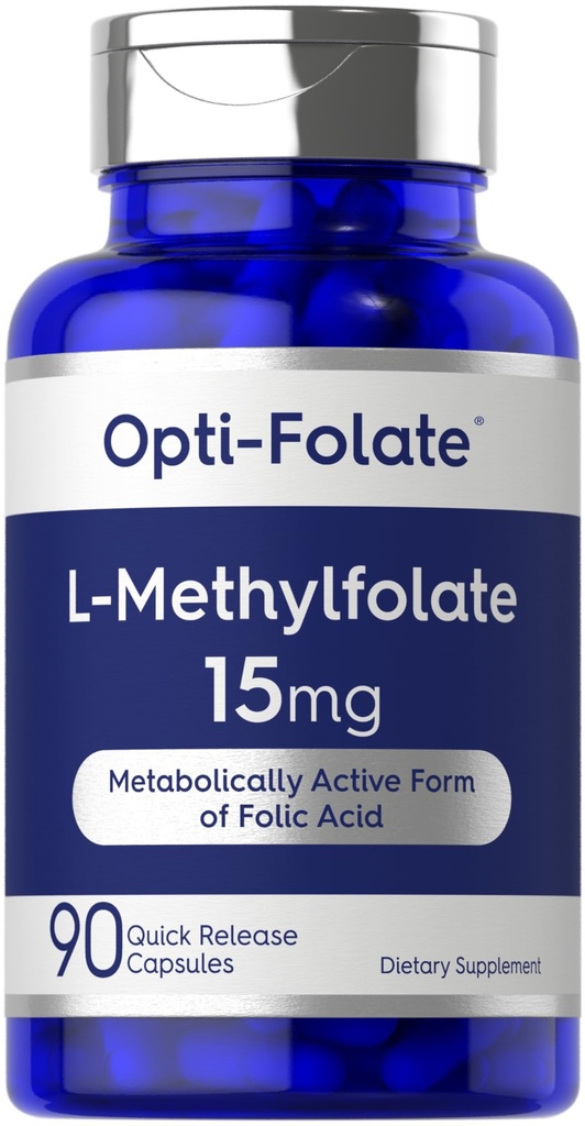 Carlyle L Methylfolát 15mg CLAS124; 90 Kapsle CLAS124; Max Potency CLAS124; Optimalizovaná a aktivovaná CLAS124; Non- GMO, Gluten Free CLAS124; Methylfolát, 5- MTHF CLAS124; podle Opti- Folát