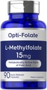 Carlyle L Methylfolát 15mg CLAS124; 90 Kapsle CLAS124; Max Potency CLAS124; Optimalizovaná a aktivovaná CLAS124; Non- GMO, Gluten Free CLAS124; Methylfolát, 5- MTHF CLAS124; podle Opti- Folát