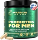 Probiotika pro muže s prebiotiky - Muži Probiotický dodatek pro stravitelné zdraví, Gut zdraví, imunitní zdraví, Bloating a Prostate Care - Úlivy Stabilní, Lepek & Soy zdarma 60 kapslí.