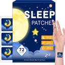 72 Pack Sleep Patches pro dospělé Extra síla, Easy- to- Aplikujte Sleep Patch s Valerian & Melatonin Patches, Dlouhotrvající noc pro muže a ženy