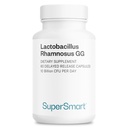 Supersmart Lactobacillus Rhamnosus GG 10 Billion CFU za den (LGG Probiotic with Inulin) - L. Rhamnosus Supplement PHARMAN124; Non- GMO & Gluten Free - 60 DR Kapsle