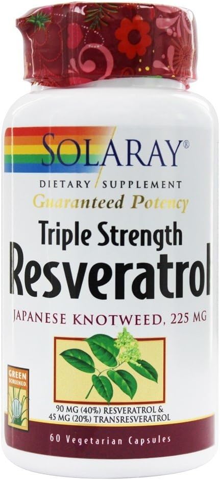 Solaray Triple Strength Resveratrol - 225 mg - 60 Vegetariánských tobolek