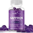 Saffron Extract Gummies s Passionflower & Vitamin D2 - Saffron doplňky pro Mood Support, Digestion, & Energy 60 Servings