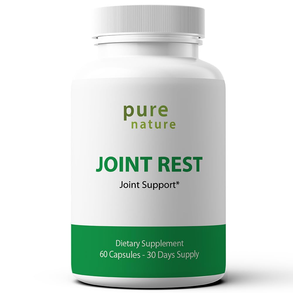 PureNature Společný odpočinek - Společná podpora dodatek s Glucosamine, Chondroitin, Boswellia, MSM, Turmeric, Bromelain, - 60 Kapsle