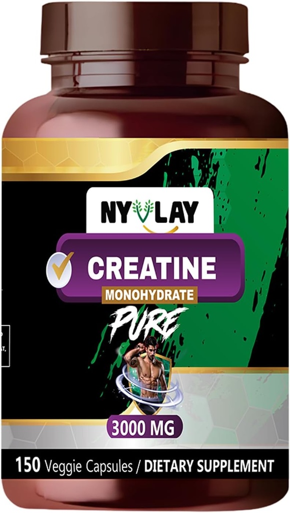 Tvorba monohydrátu 3000 MG 150 Kapsle 124; Dietní dodatek 124; Extra síla Natural Formulation Current124; Podpora Síla a energie