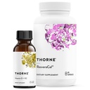 THORNE - Buněčné podpůrné pouzdro - Vitamin D + K2 Liquid a ResveraCel - Podpora zdravých kostí, svalů a stárnutí